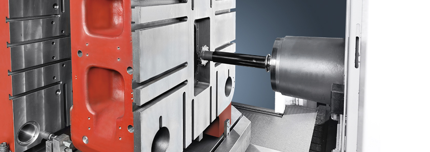 CNC Horizontal Boring Milling Center Close-up